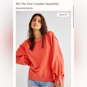 2. NWOT Free People Camden sweatshirt